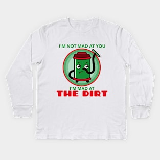 Mad At The Dirt - Vac Kids Long Sleeve T-Shirt